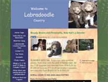 Tablet Screenshot of labradoodlecountry.com